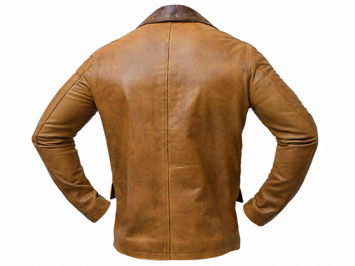 Vintage Tan Leather Jacket